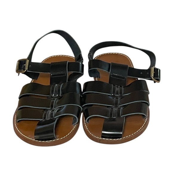 NA XXXX ???? Black Patent Leather Fisherman’s  Sandals Style 2013482 - Picture 2 of 8